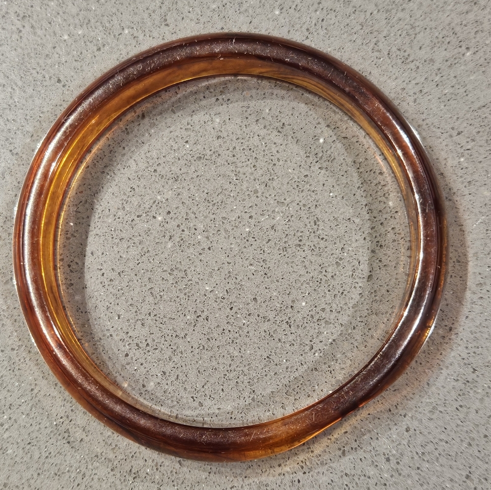 Rare Rootbeer Bakelite Bangle - image 5